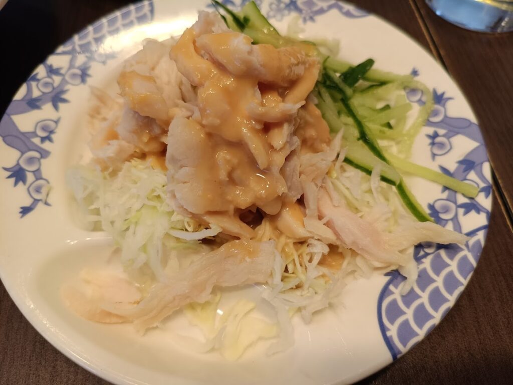 バーミヤン 蒸し鶏の胡麻ソース