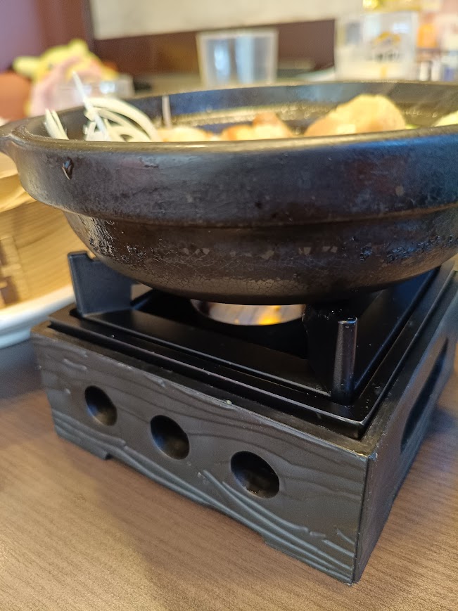 バーミヤン 豚の角煮 火をつけている