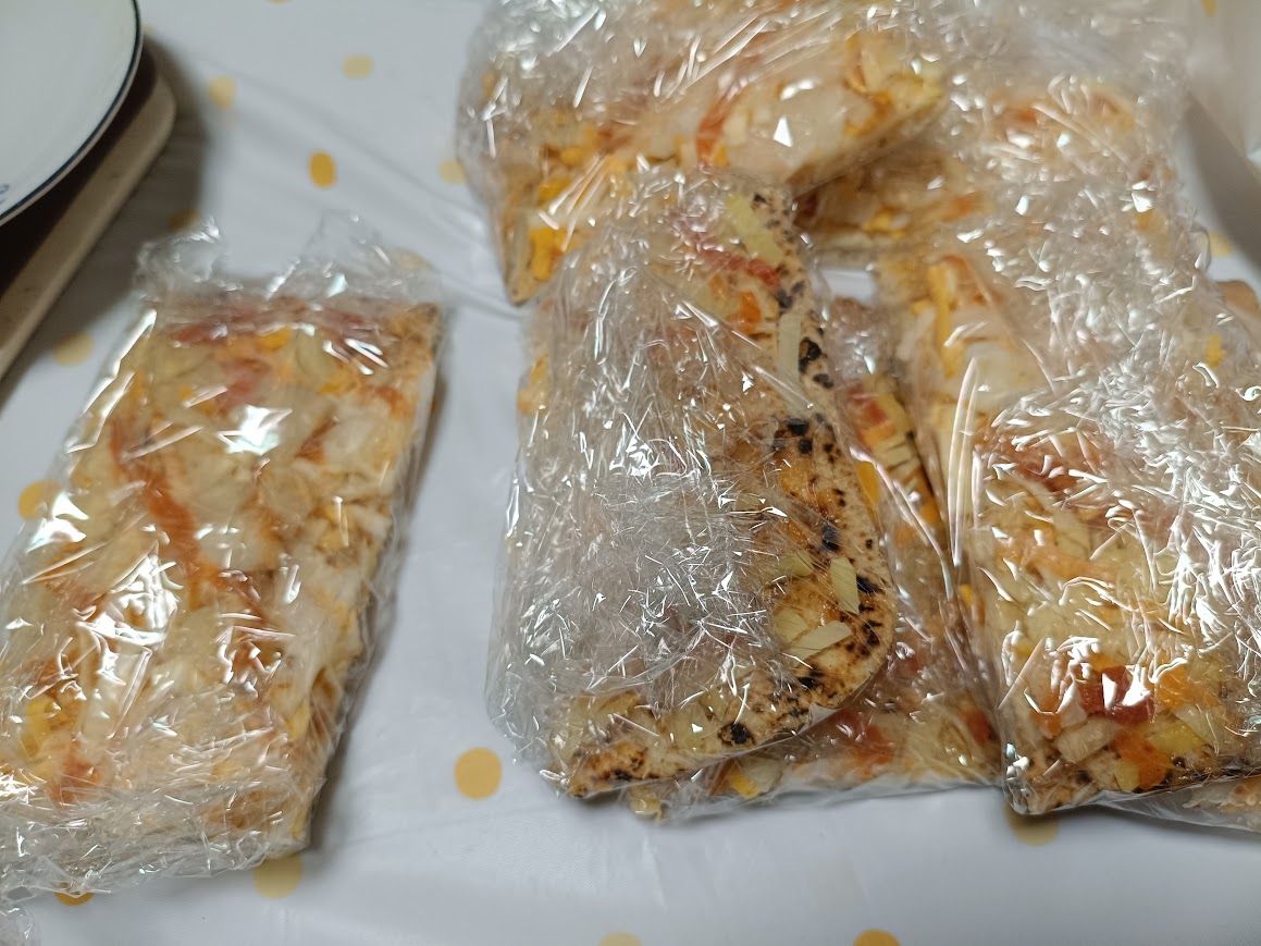 コストコ明太子マヨピザ ジップロック冷凍保存