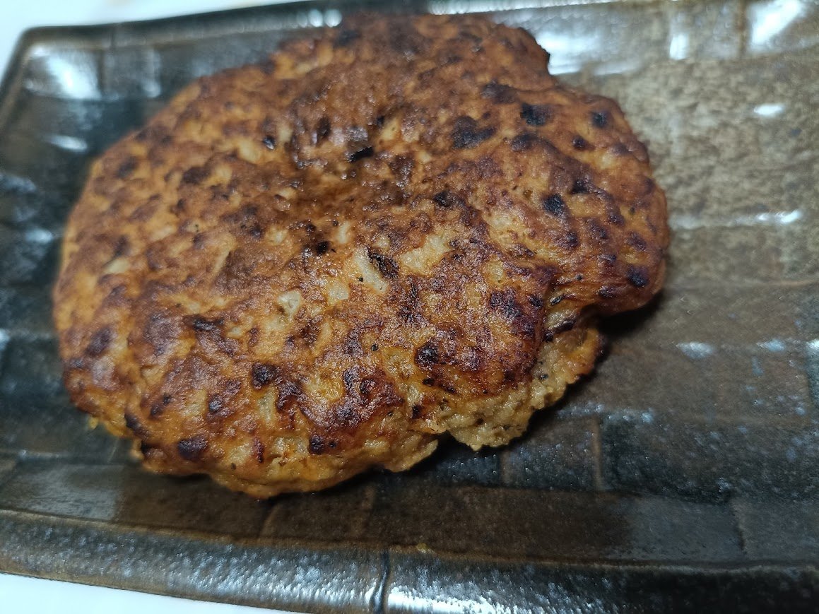 肉のハナマサ お肉屋さんのハンバーグ ARABIKI HAMBURG フライパン焼き上がり 肉肉しい