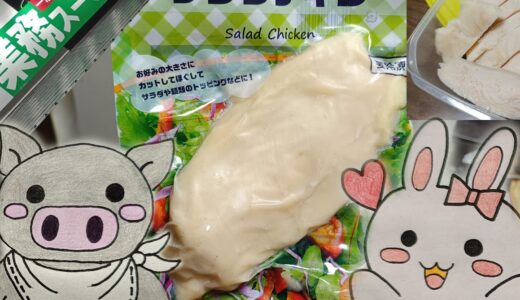 サラダチキンとうさ・ぶーのイラスト