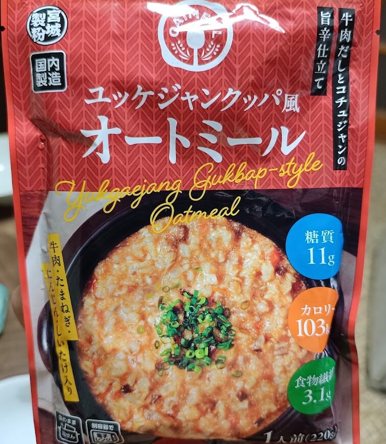 業務スーパー ユッケジャンクッパ風オートミール3袋パック