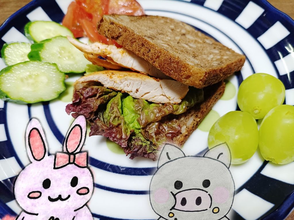 ライブレッドのサンドイッチと、うさ・ぶー