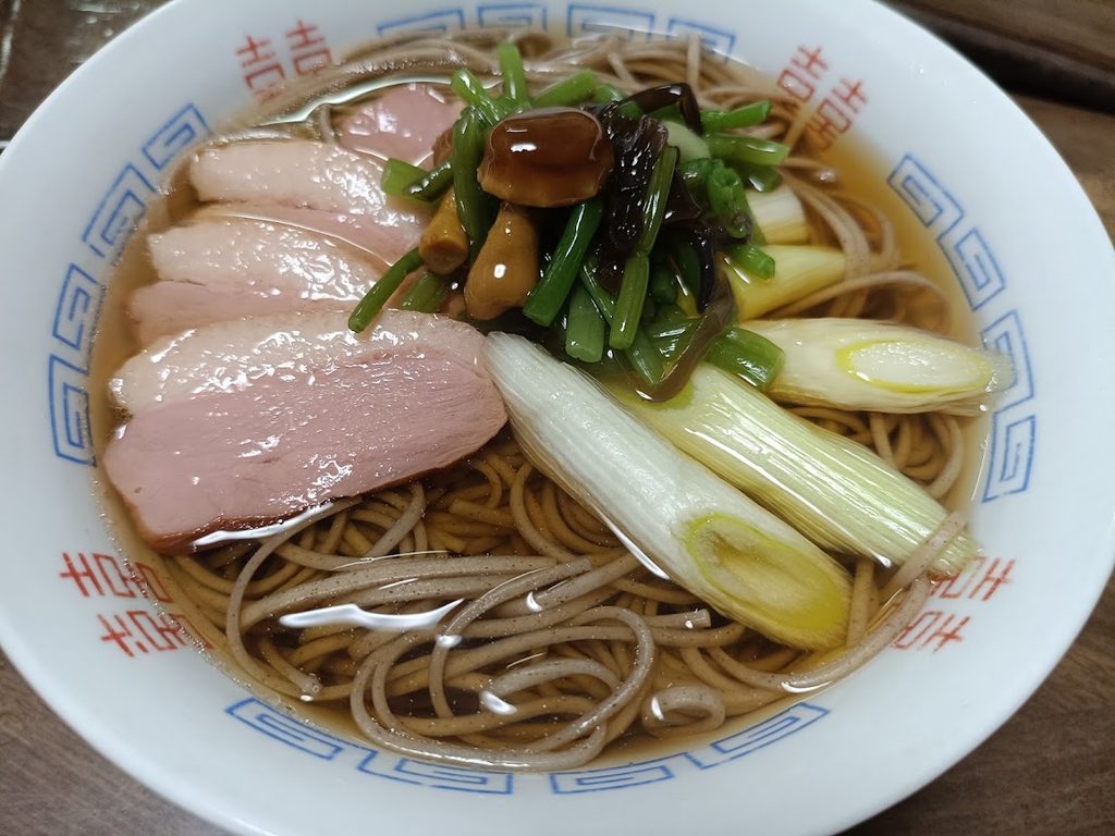 合鴨ロースを乗せた鴨南蛮そば