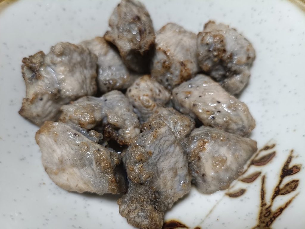 電子レンジで温めた焼き鳥