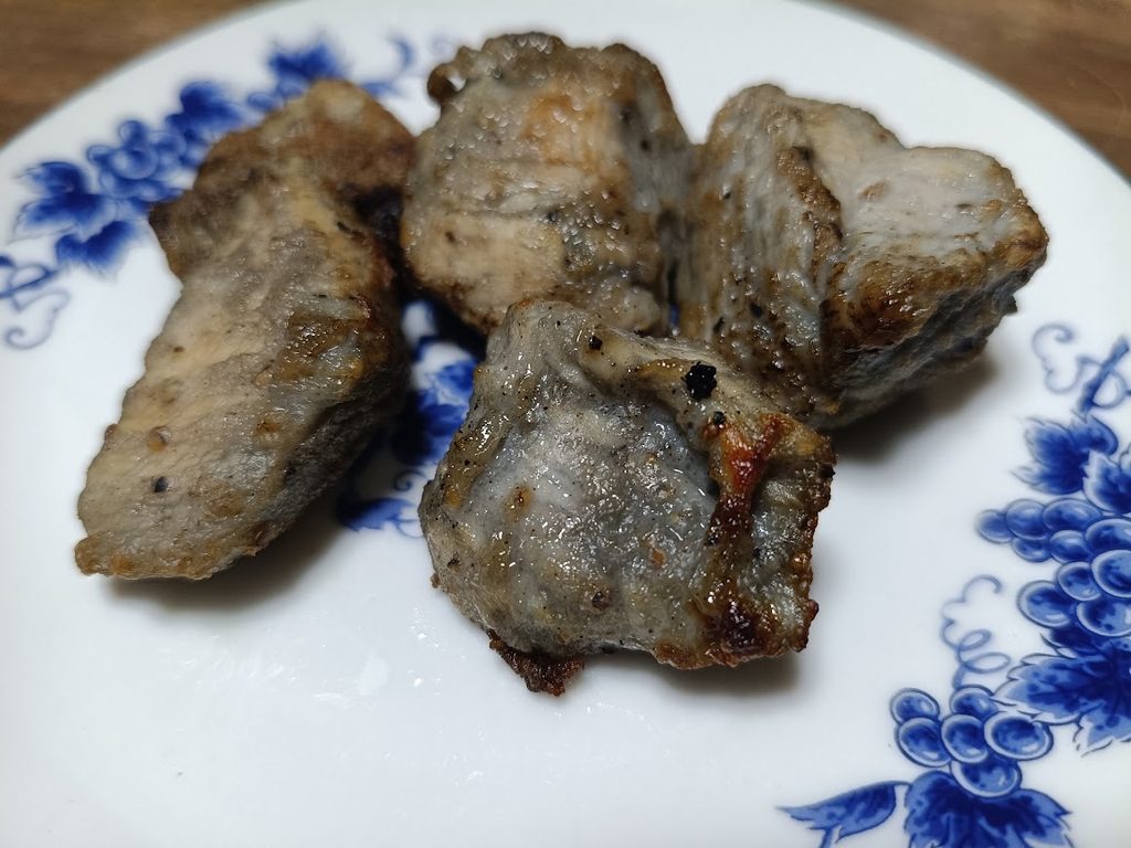 トースターで焼いた焼き鳥