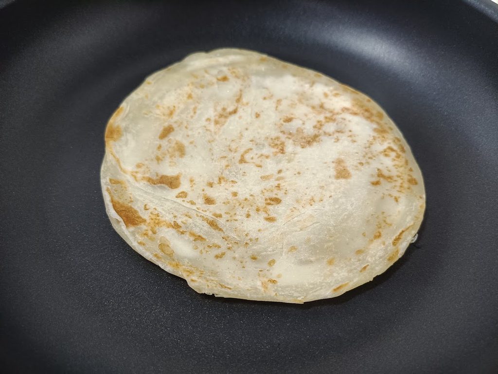 フライパンで焼くマラバルパラタ