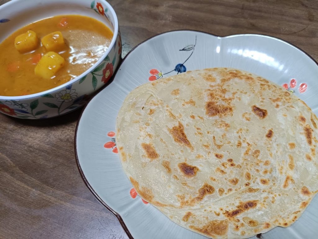 マラバルパラタとカレー