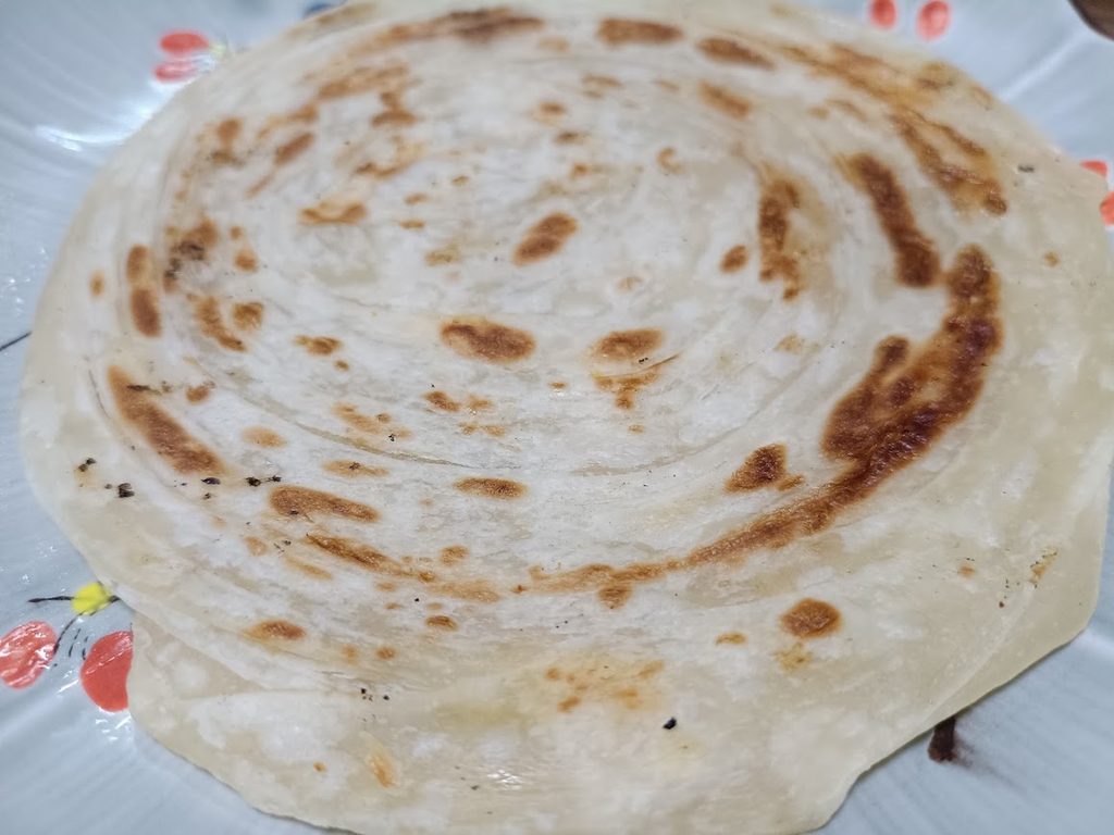 トースターで焼いたマラバルパラタ