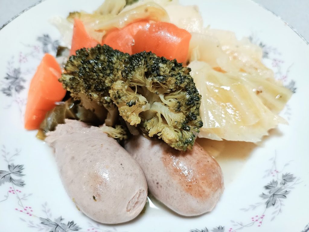 生フランクでポトフを作成した様子